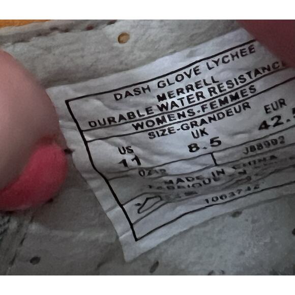 MERRELL Dash Glove Lychee Waterproof Hiking Outdoor Sneakers Shoes - Picture 6 of 7